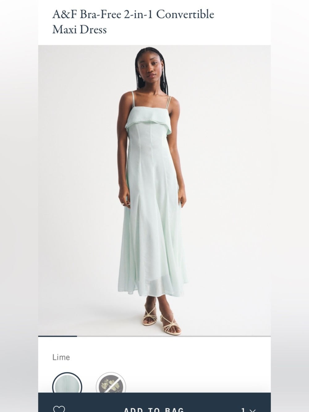 Abercrombie & Fitch Convertible Spaghetti-Strap Maxi Dress